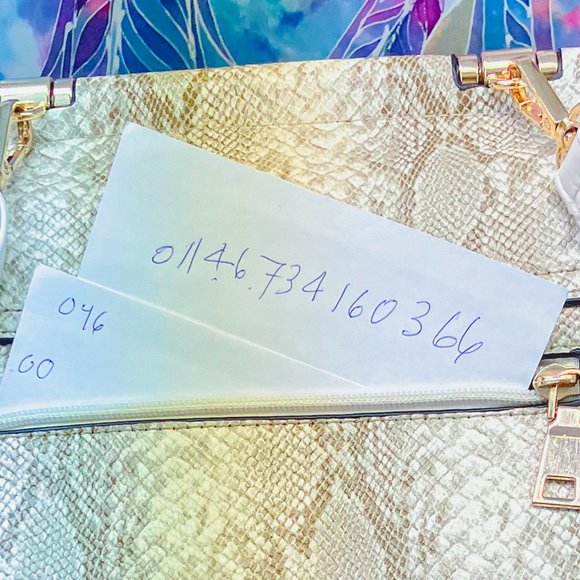 Women's Designer Snake Skin Style Luxury Shoulder Bag Purse Galian New York - Picture 13 of 13